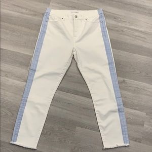 Loft high-waisted, skinny crop denim